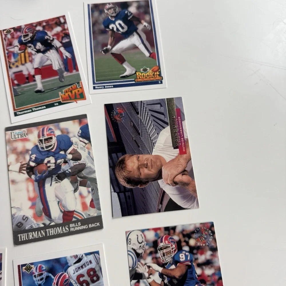 Buffalo Bills Football Card Lot (25) Bruce Smith Thurman Thomas Reich